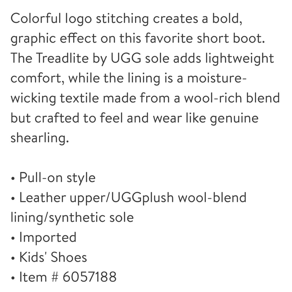 UGG Kids Classic II Graphic Stitch Short Boot - Picture 7 of 7